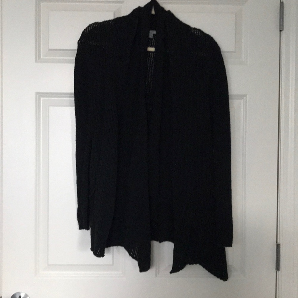James Perse Cotton/Linen Open Front Sweater - 2